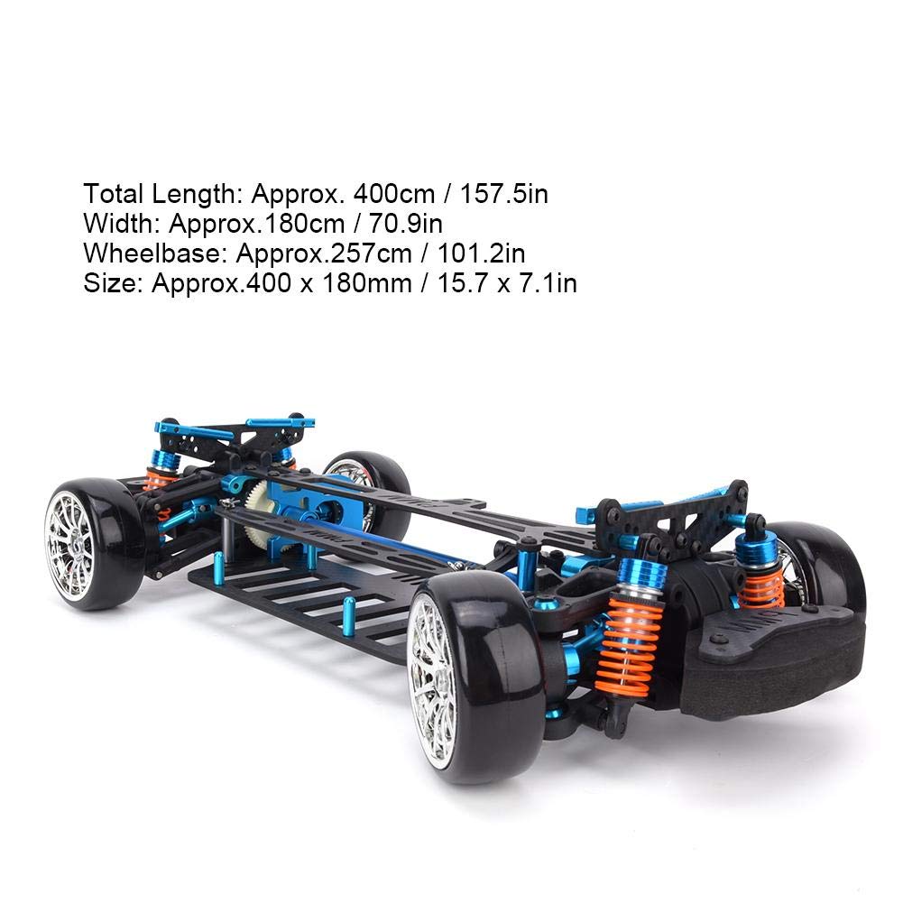 Carbon Fiber Wheelbase Frame & Chassis Bumper for TT01/TT01E 1/10 RC Car Model - Lightweight & Durable Upgrade Part for Racing & Off-Road Drifting