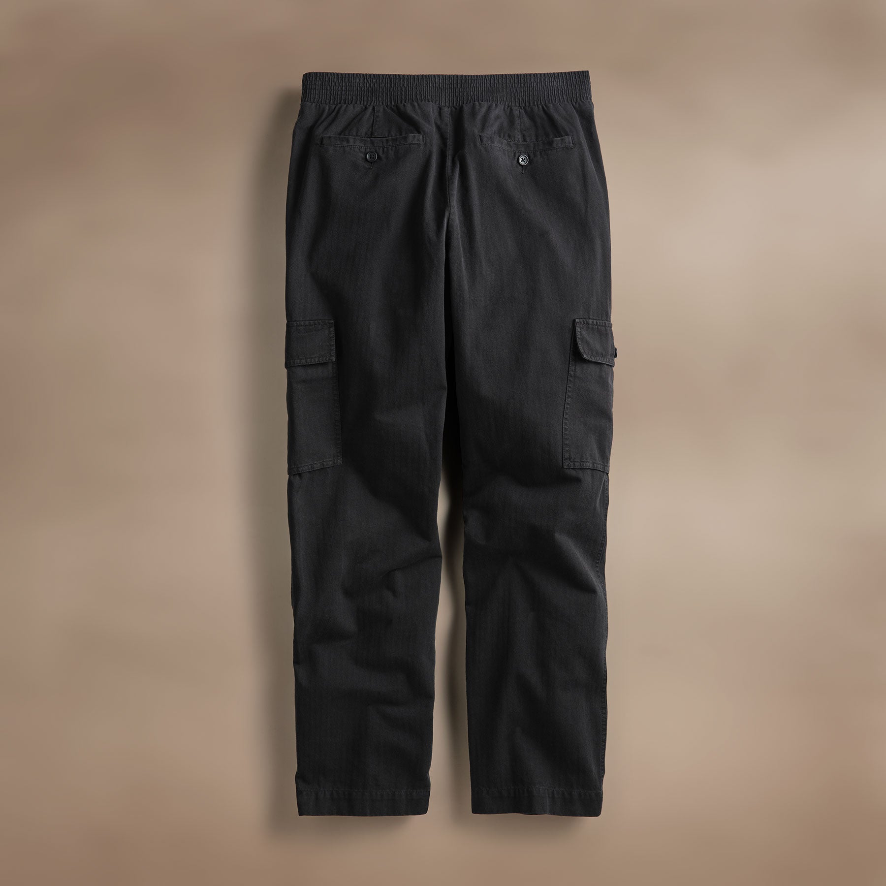 Men's Herringbone Twill Utility Work Pants - Durable & Comfortable Black Tactical Pants for Outdoor, Hiking, and Workwear