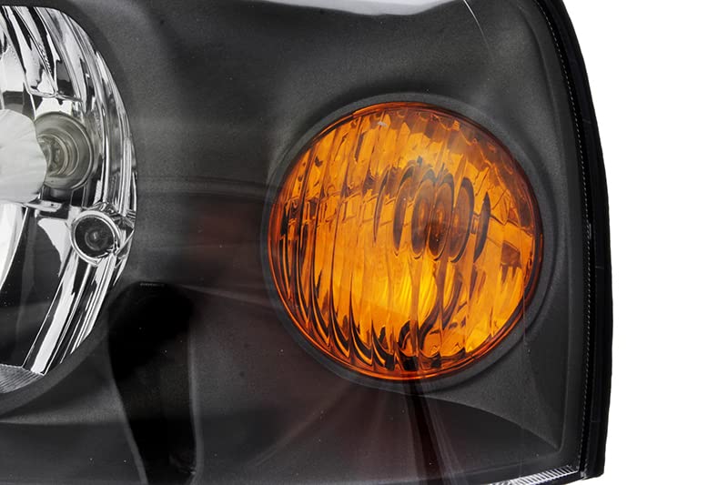 Compatible with Hyundai Elantra Headlights Lamps Set 2004 2005 2006 Halogen Driver & Passenger Side - Replacement for Night Driving & Enhanced Visibility