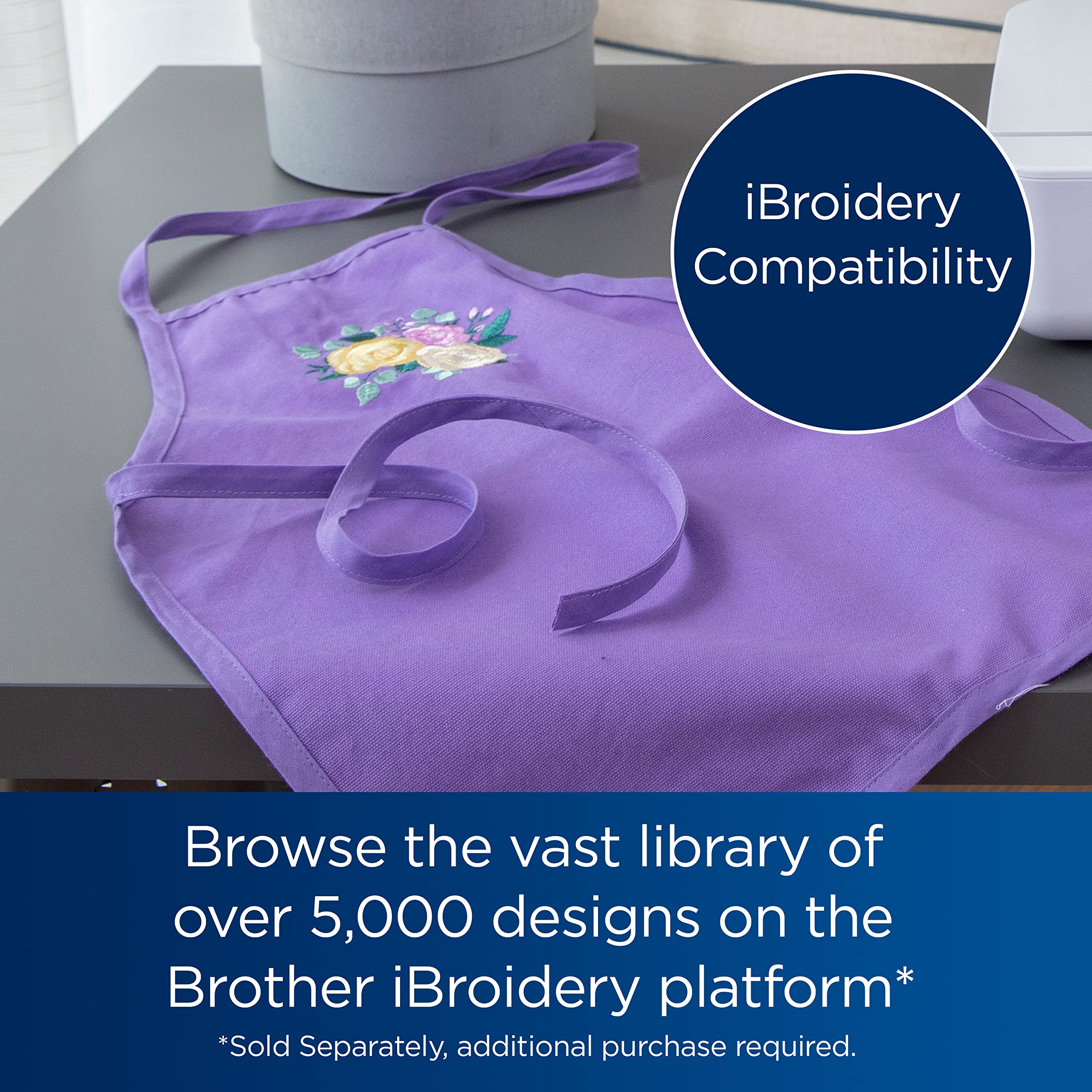 Brother PE900 Wireless Embroidery Machine with WiFi Connectivity - White | Perfect for Home Crafting, DIY Projects & Small Business Embroidery Needs