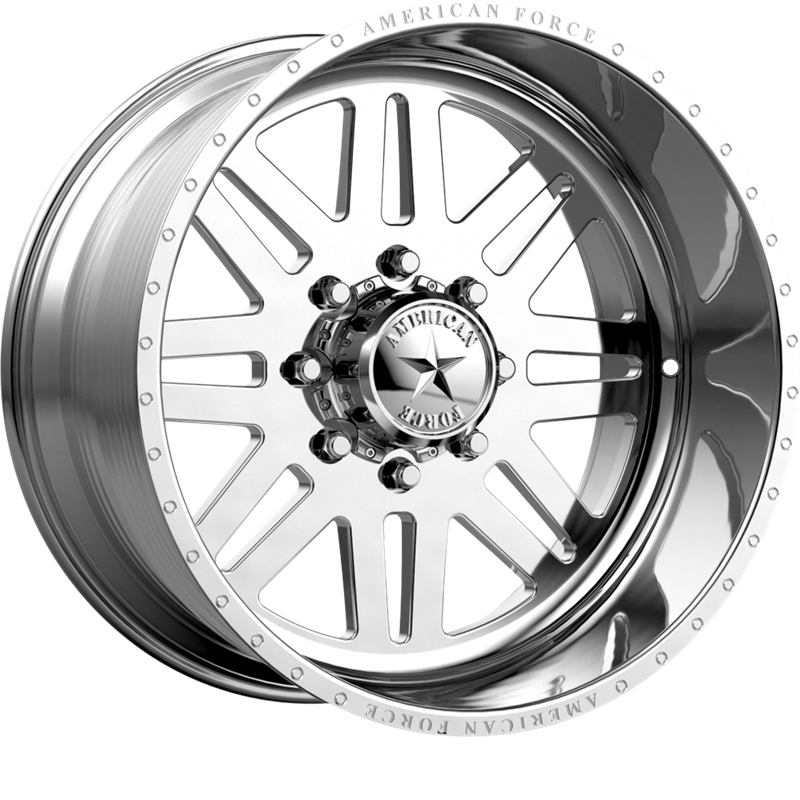 American Force 20x10 AFW09 Liberty SS Polished 25mm Wheels - Premium Polished Aluminum Alloy Rims for Trucks & SUVs - Perfect for Off-Roading, Custom Builds & Show Vehicles