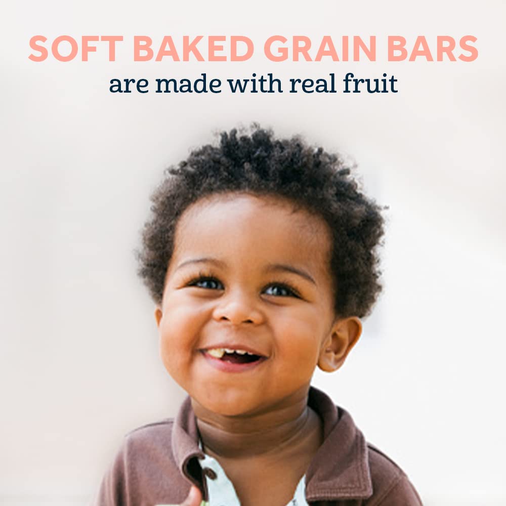 Gerber Toddler Snacks - Soft Baked Grain Bars, Apple Cinnamon Flavor, 5.5oz (8 Pack) | Healthy Baby Snacks for On-the-Go, Daycare & Travel
