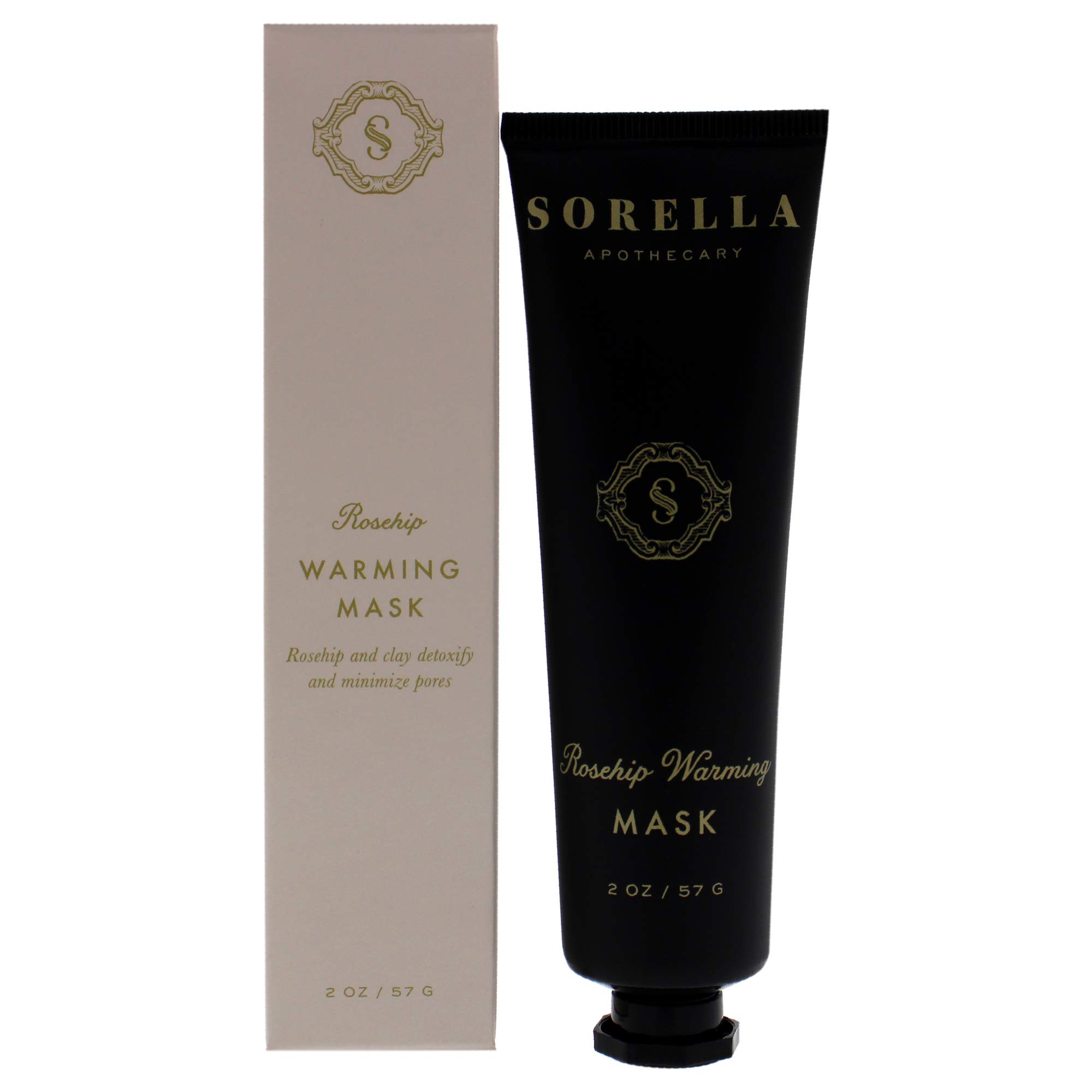 Sorella Rosehip Warming Face Mask - 2 oz Hydrating & Anti-Aging Unisex Skincare for Dry & Sensitive Skin - Perfect for Spa Night & Self-Care Routine