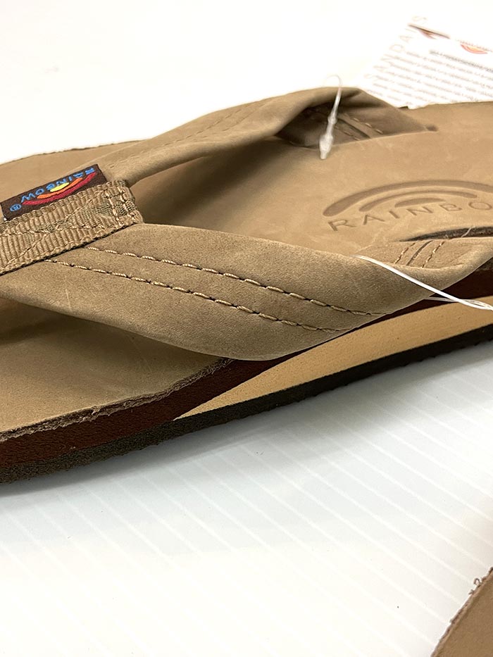 Rainbow 301ALTS DKBR Men's Arch Support Sandals - Classic Single Layer Comfort Footwear in Dark Brown | Perfect for Beach, Pool & Summer Outdoor Activities