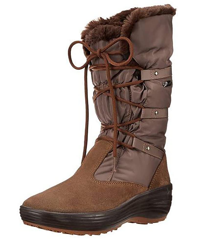 PAJAR Celine Women's Winter Snow Boots Waterproof Insulated - Size 41 EU (Taupe) | Warm Comfortable Boots for Snowy Weather, Hiking & Outdoor Activities