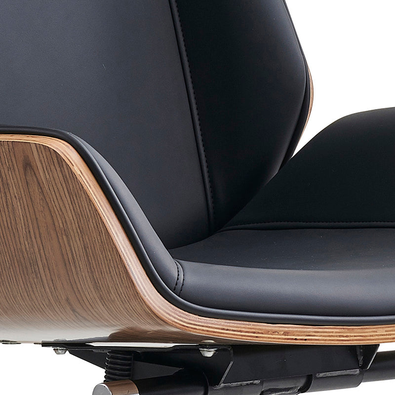 Ergonomic TYLER High Back Office Chair with Walnut & Black Finish - Perfect for Home Office, Gaming, and Workspace Comfort