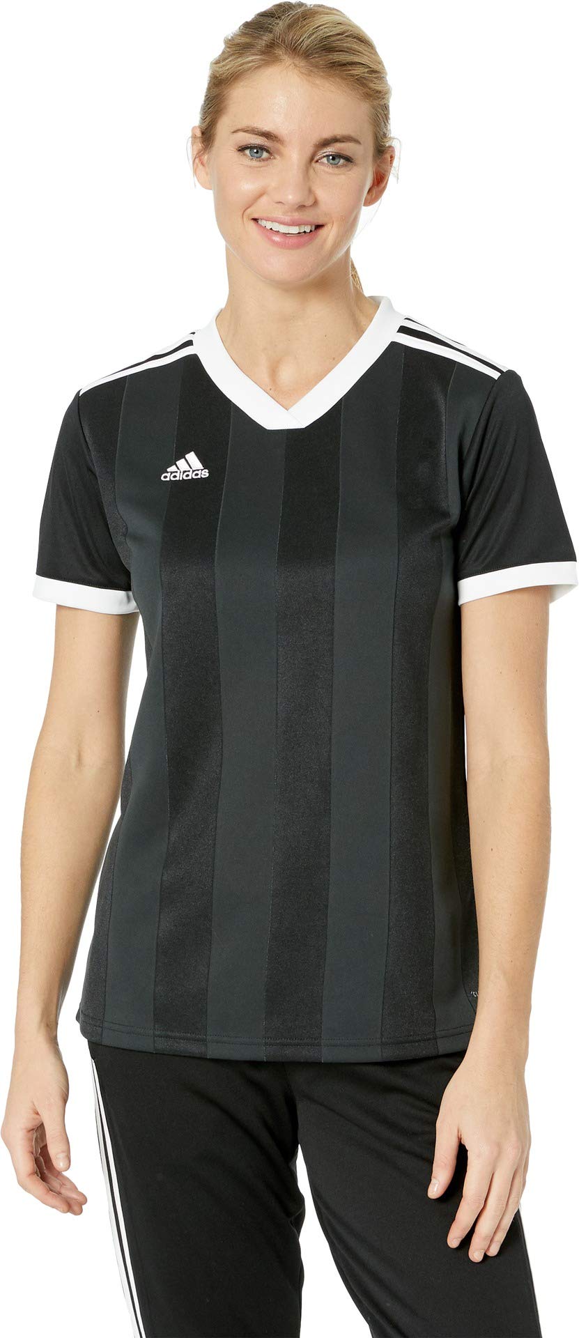 adidas Women's Alphaskin Tiro Jersey - Breathable Workout Top for Running, Yoga & Gym - Moisture-Wicking Performance Shirt for Active Women