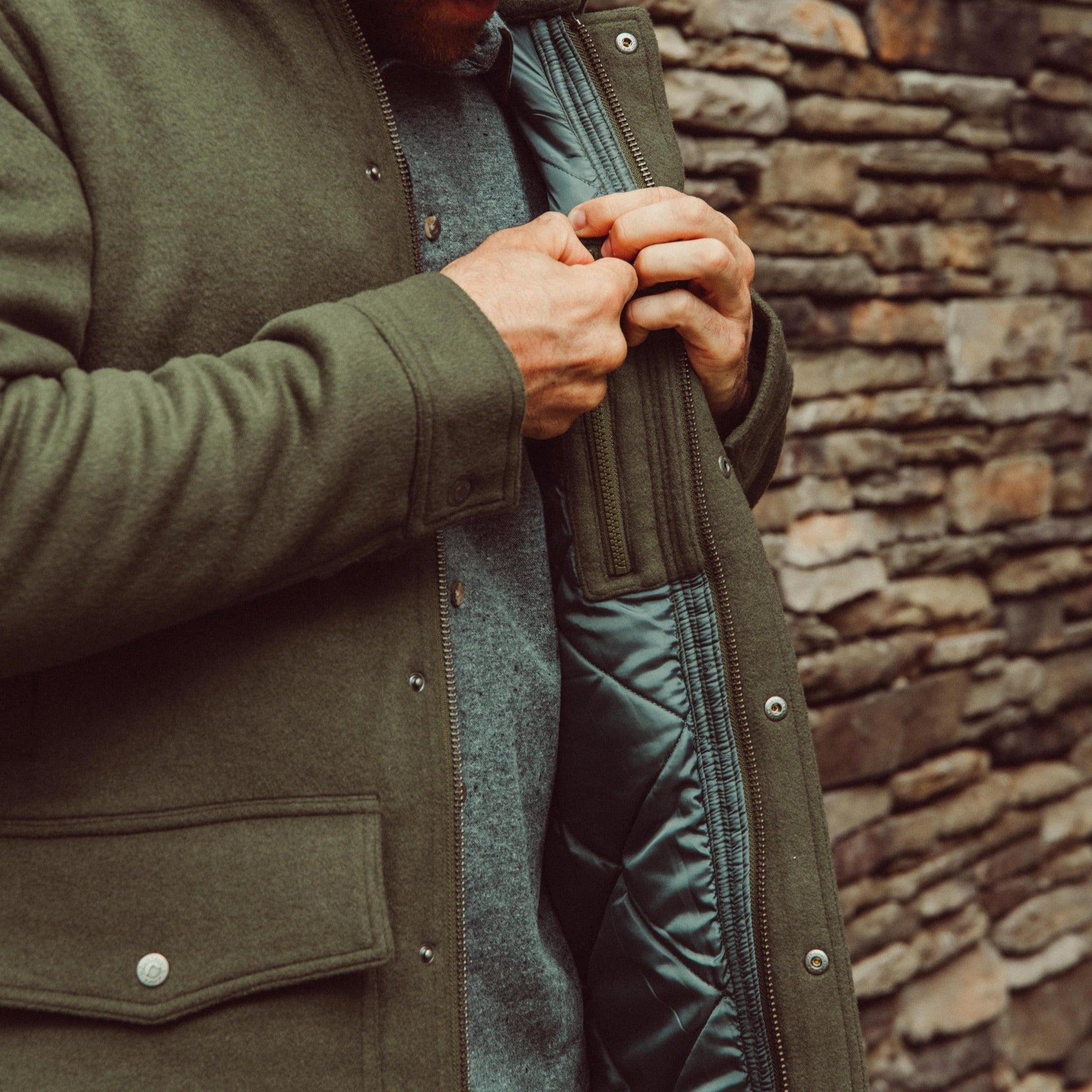 Dover Wool Jacket for Men & Women - Warm Winter Coat with Classic Style - Perfect for Outdoor Activities, Work & Casual Wear
