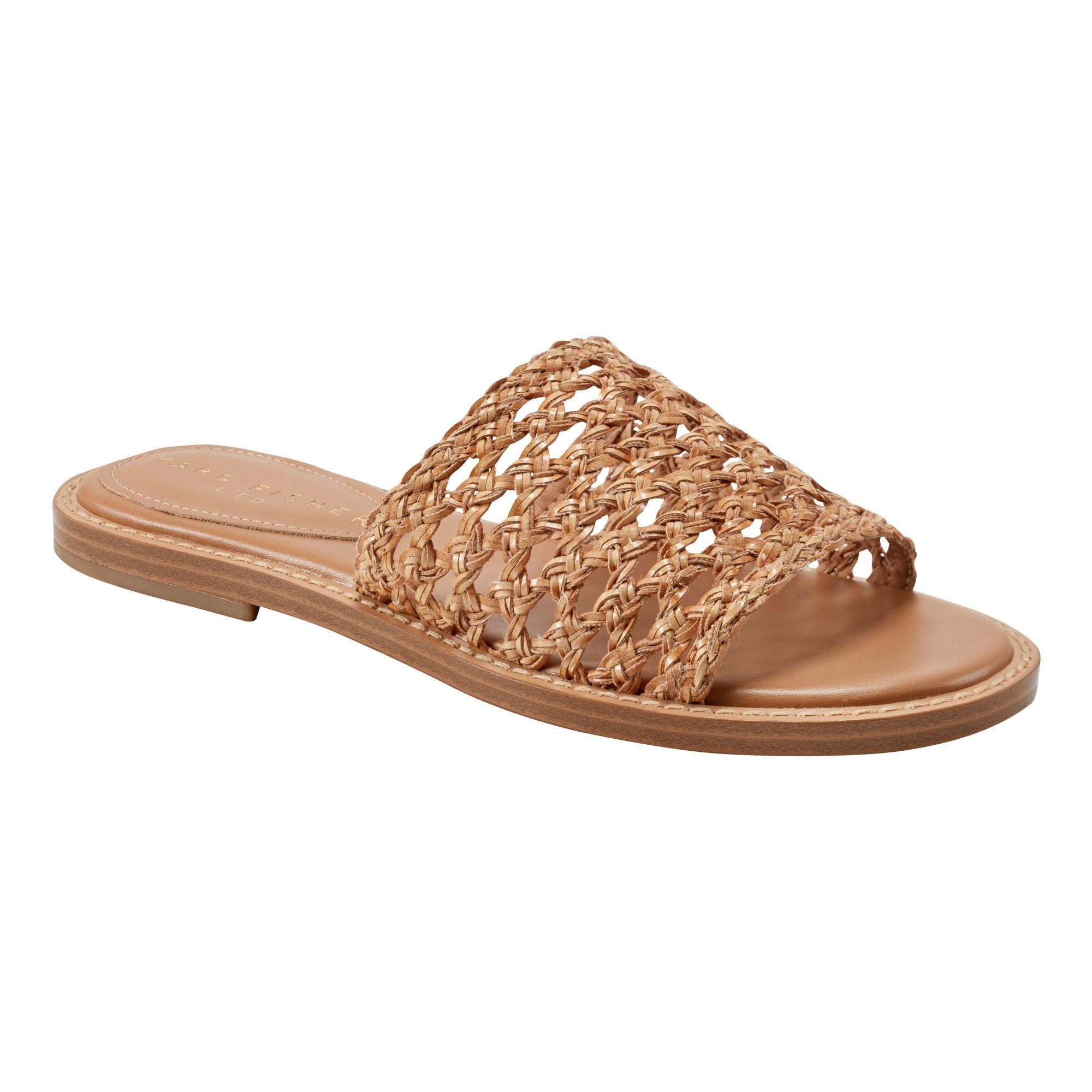 Marc Fisher Ltd Women's Glynne Luxe Honey/Dyeable Pu Woven Jy M - Stylish & Comfortable Women's Dress Shoes for Work, Party & Special Occasions