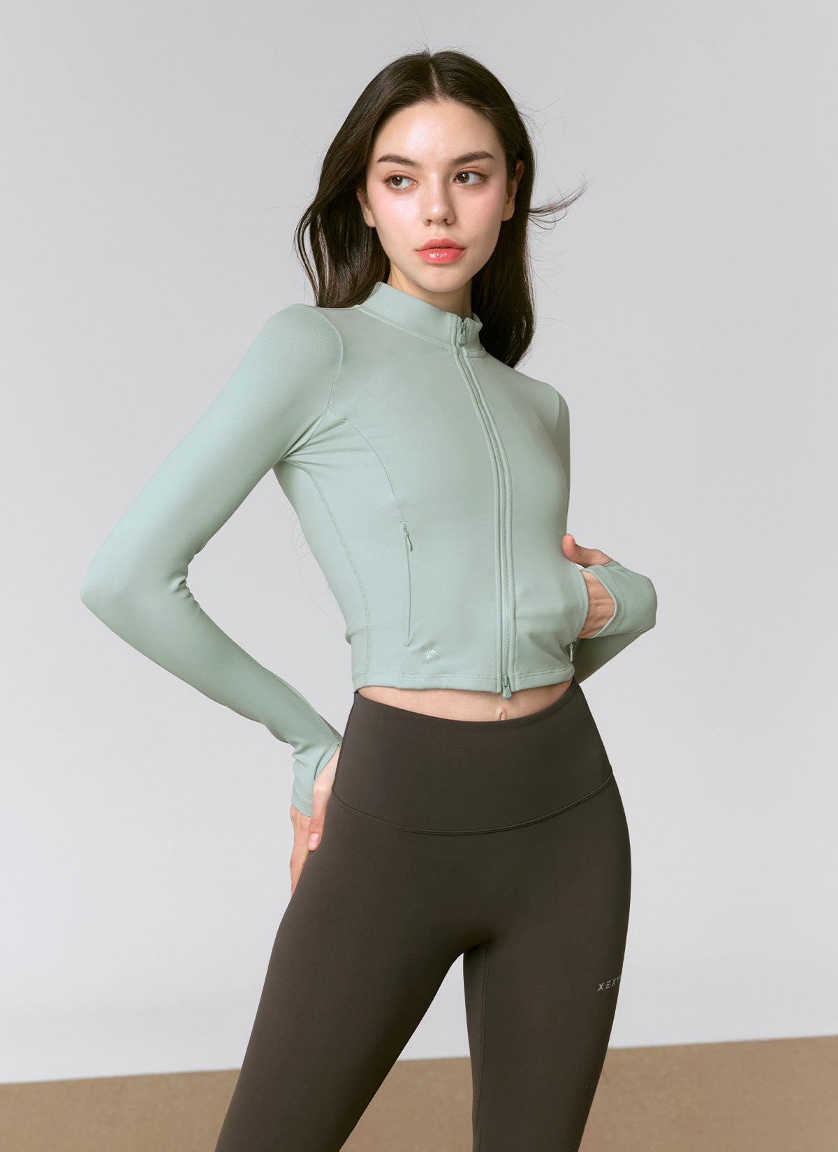 Slim Fit Crop Zip Up Jacket for Women - Stylish Lightweight Outerwear for Spring & Fall - Perfect for Casual Outings, Travel, and Layering