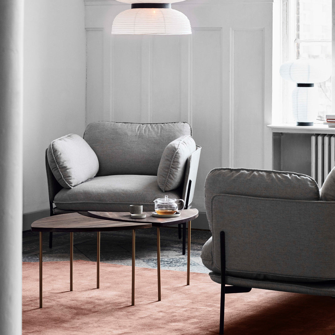 Formakami JH18 Modern Paper Table Lamp - Handcrafted Scandinavian Design for Living Room, Bedroom & Office Decor