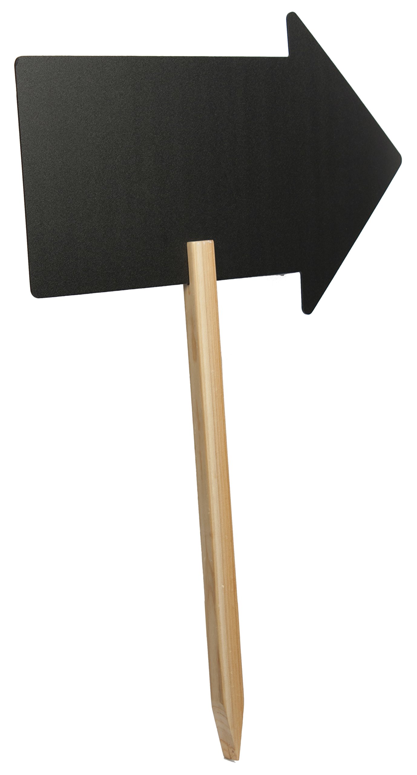Silhouette Arrow Chalkboard Sign with Chalk Marker & Wooden Stand - FBS-ARROW | Perfect for Weddings, Cafes, and Home Decor