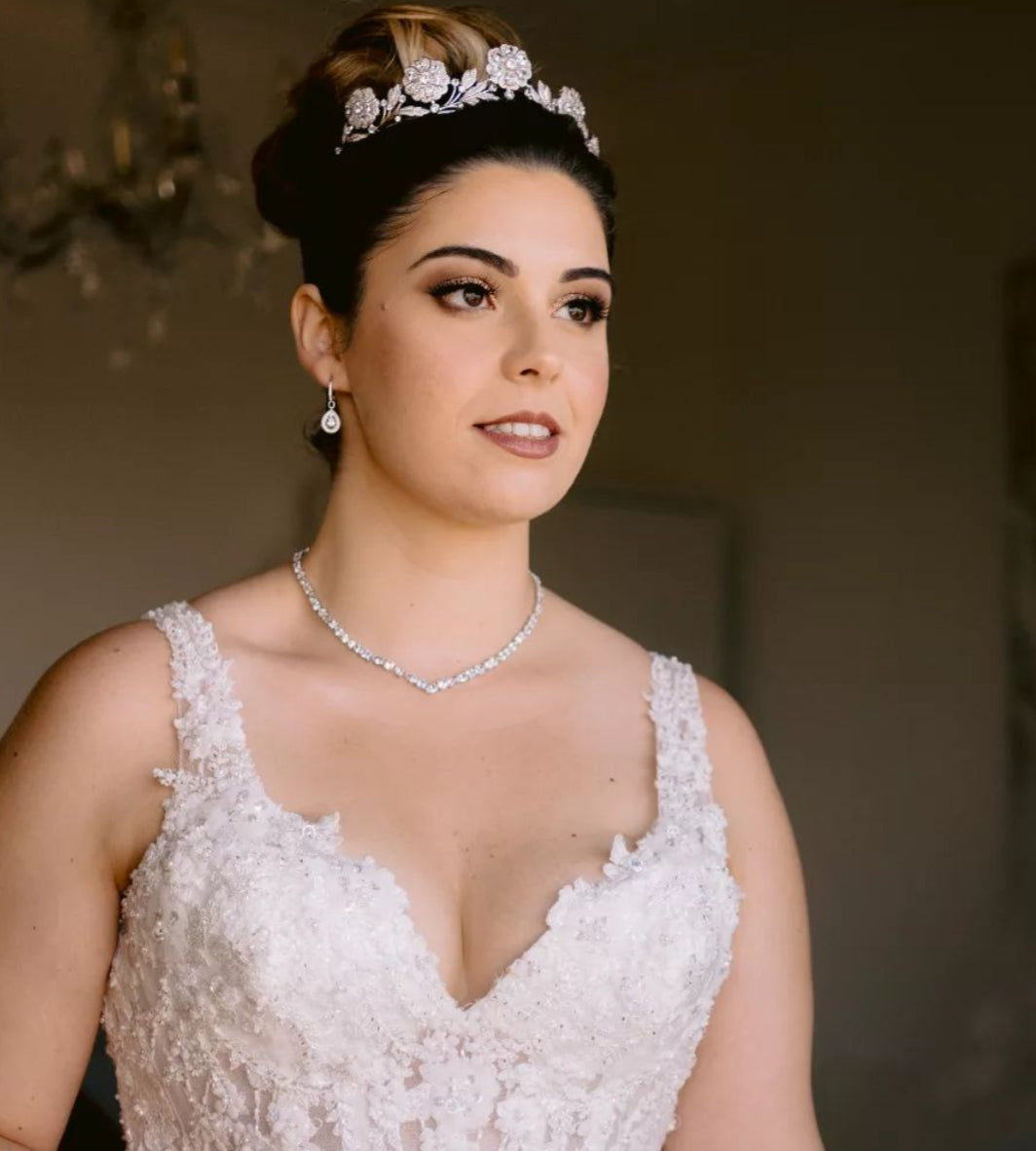 STRATHMORE ROSE Bridal Tiara - Elegant Wedding Crown for Bride, Bridesmaids & Flower Girls | Perfect for Weddings, Prom, Pageants & Special Occasions