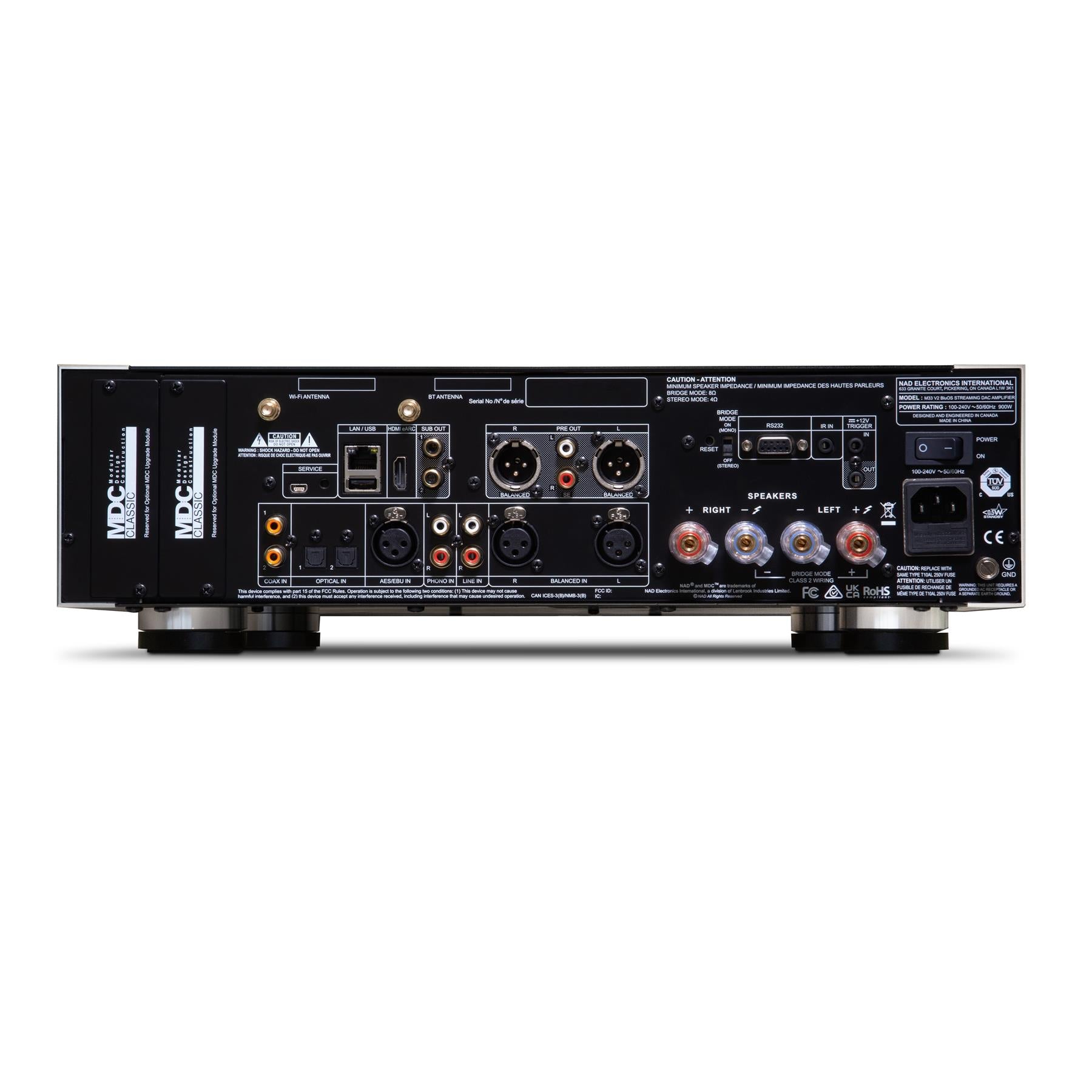 NAD M33 V2 BluOS Streaming Integrated Amplifier - High-End Digital Audio System for Home Theater & Music Listening | Perfect for Audiophiles & Hi-Fi Enthusiasts