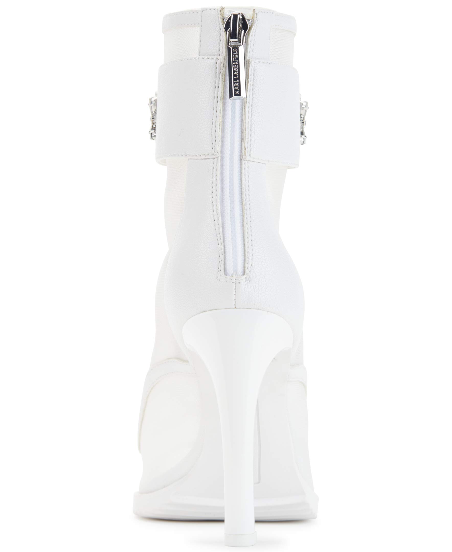 KARL LAGERFELD Women's Blayze Fashion Bootie - Stylish Chunky Heel Ankle Boots for Women | Perfect for Office, Party & Night Out