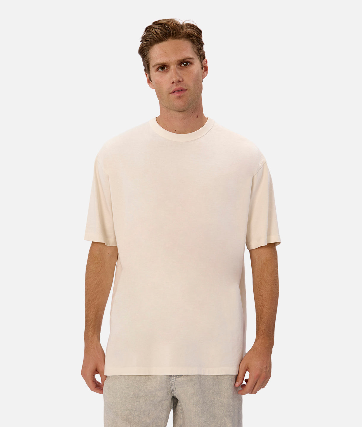 The Del Sur Tee - Soft Cotton T-Shirt for Men & Women | Vanilla Color | Casual Wear, Lounge & Everyday Outfits