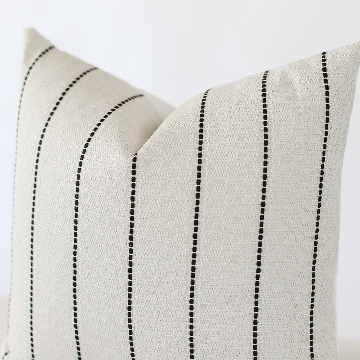Tate Stripe Handmade Pillow Cover - Bohemian Style Decorative Throw Pillow Case for Sofa, Bed & Home Decor