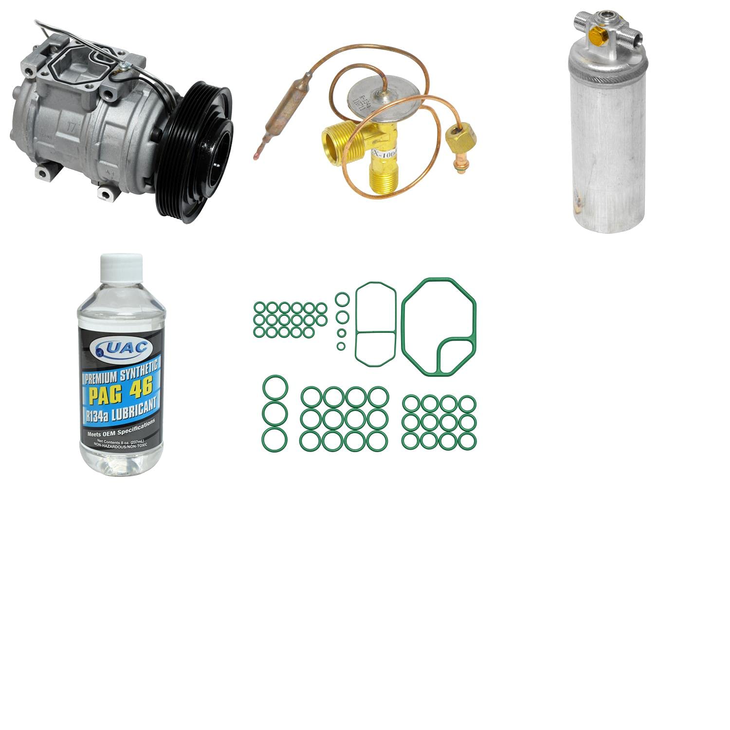 Universal KT 3809 Air Conditioner Compressor Kit - Complete A/C Component Set for Car & Home HVAC Systems - Perfect for AC Repair & Maintenance