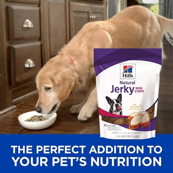 Hill's Science Diet Real Chicken Jerky Mini Strips Dog Treats - Healthy & Natural Training Rewards for Small & Medium Dogs - Perfect for Training, Rewarding & Bonding with Your Pet
