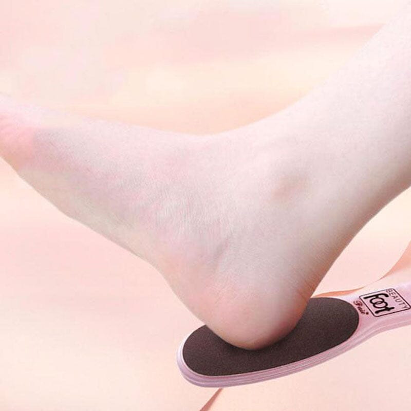 Pink PVC Foot File - Washable & Sanitizable Callus Remover for Soft Feet - Perfect for Pedicures, Home Spa & Foot Care Routine
