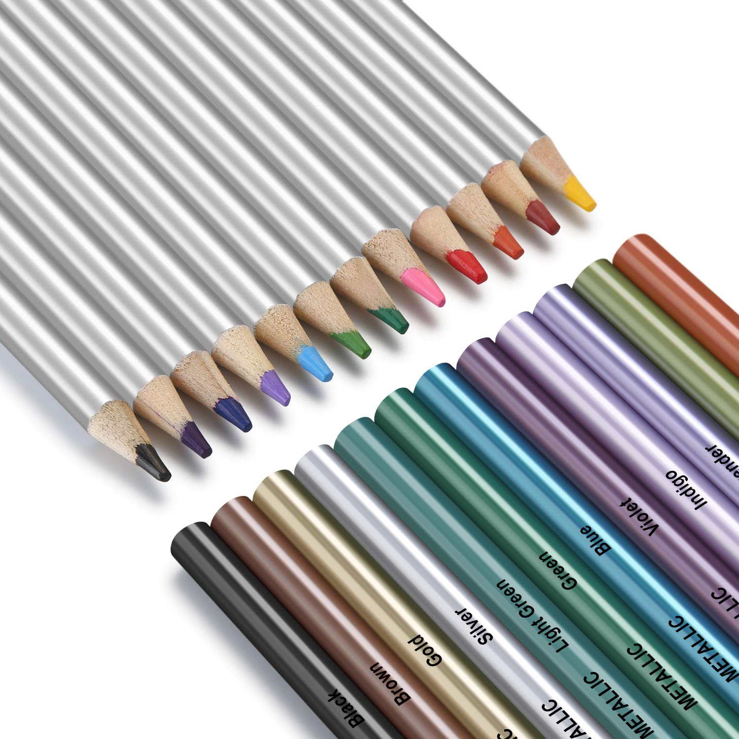 AGPTEK 75-Piece Professional Drawing Pencils Set - Sketch Pencils, Charcoal Pencils, Watercolor & Metallic Colored Pencils for Artists, Adults & Kids | Perfect for Sketching, Shading, Blending & Mixed Media Art Projects