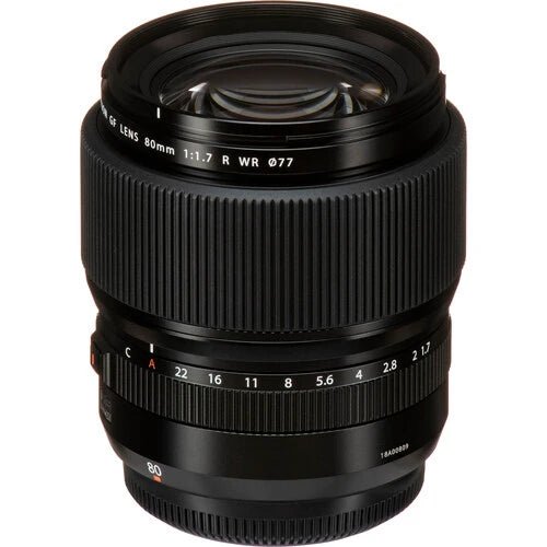 Fujifilm GF 80mm f/1.7 R WR Medium Format Lens - Professional Portrait & Low Light Photography for Fujifilm GFX Cameras
