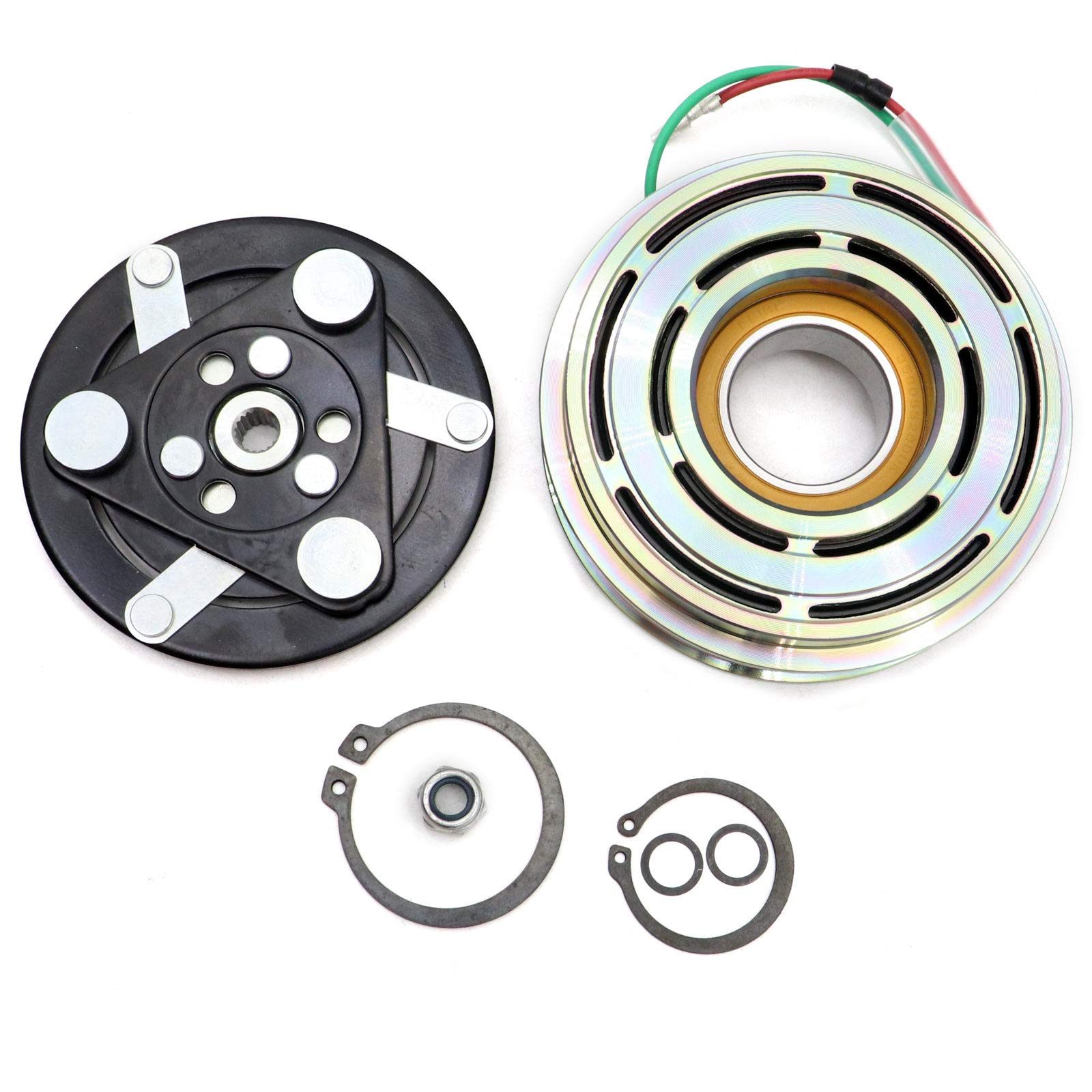 SecosAutoparts New A/C Compressor Clutch Kit for Honda Fit 1.5L 2009-2014 - Perfect for AC Repair & Summer Cooling System Maintenance