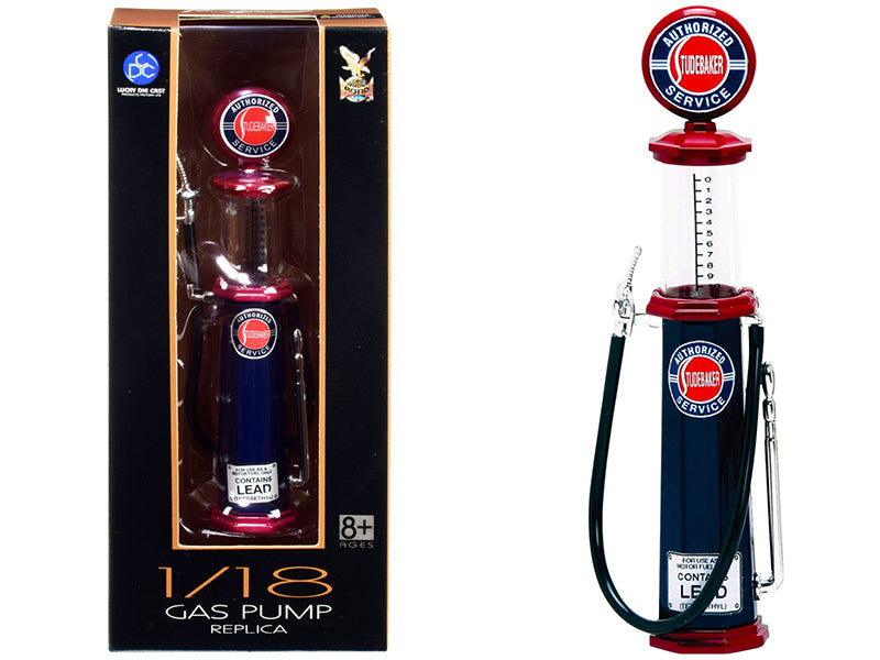 Vintage Studebaker Gas Pump 1/18 Scale Diecast Model Replica - Classic Car Accessory for Collectors & Home Decor | Perfect for Man Cave, Office Display & Automotive Enthusiasts