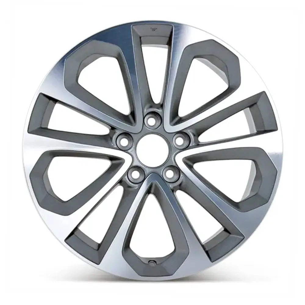 18 Inch Honda Accord Wheel Replacement - Machined Charcoal Replica Rim 64048-42700T2AA83 | Perfect for Car Upgrades & Customization