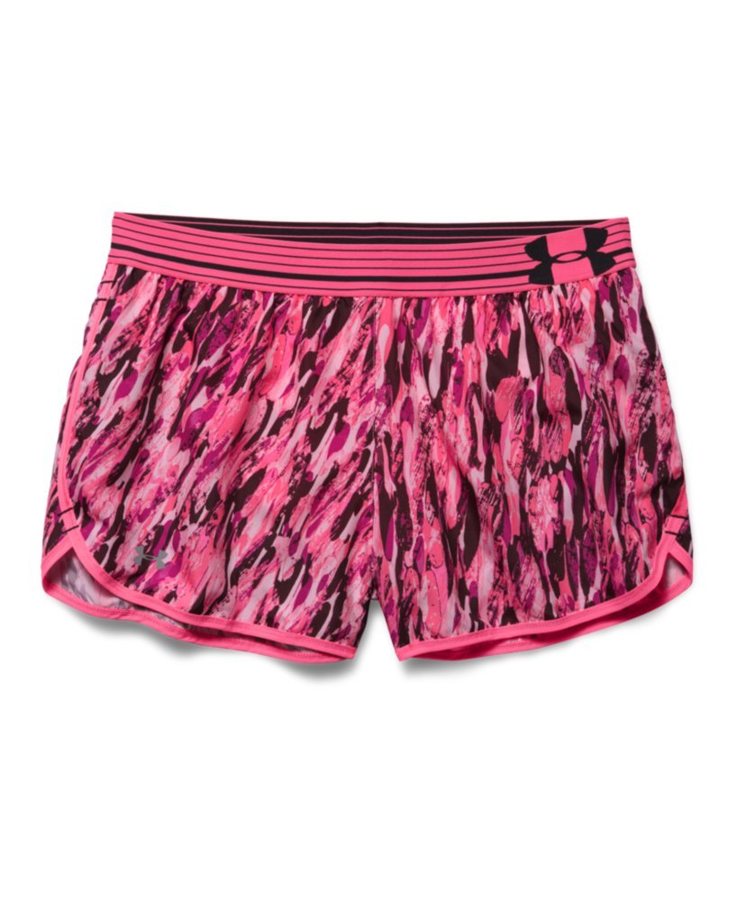 Under Armour Women's Print Perfect Pace Running Shorts - Lightweight Quick-Dry Athletic Shorts for Workouts, Jogging & Gym Training