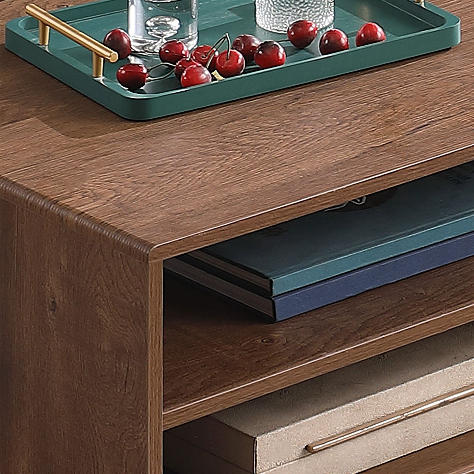 Encore Coffee Table Dark Oak by Tauris™ - Modern Solid Wood Living Room Furniture for Home Decor & Entertaining