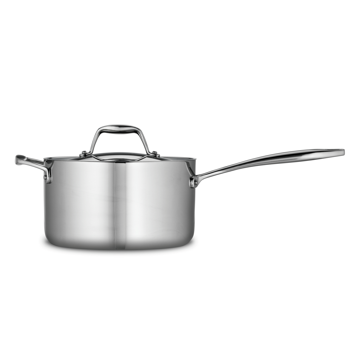 Tramontina Premium Stainless Steel Covered Sauce Pan - 1.5QT, 2QT, 3QT Sizes - Ideal for Cooking Sauces, Soups & Stews - Professional Kitchen & Home Use