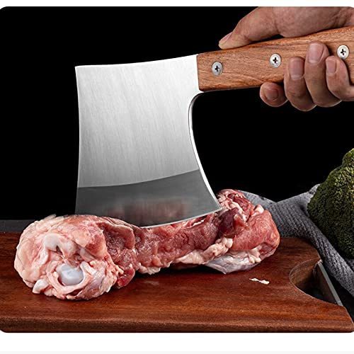 Stainless Steel Meat Cleaver Axe Knife - Sharp & Durable Kitchen Cleaver for Household Use, BY KKZY (Color: Cleaver) - Perfect for Chopping, Slicing, and Preparing Meats