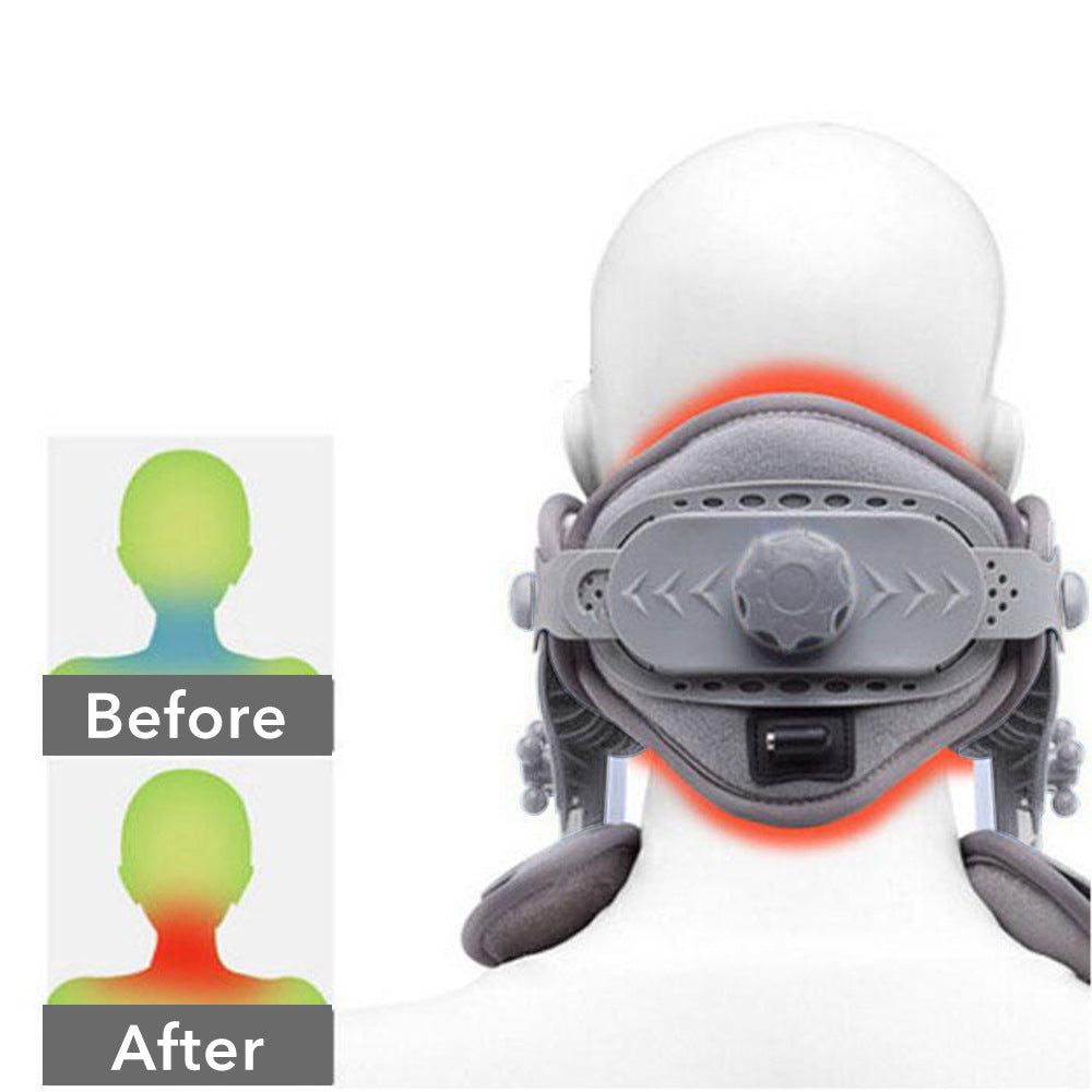 Relaxor REVIVE A NECK Massager - Portable Neck Pain Relief Device with Heat Therapy for Home, Office & Travel Use