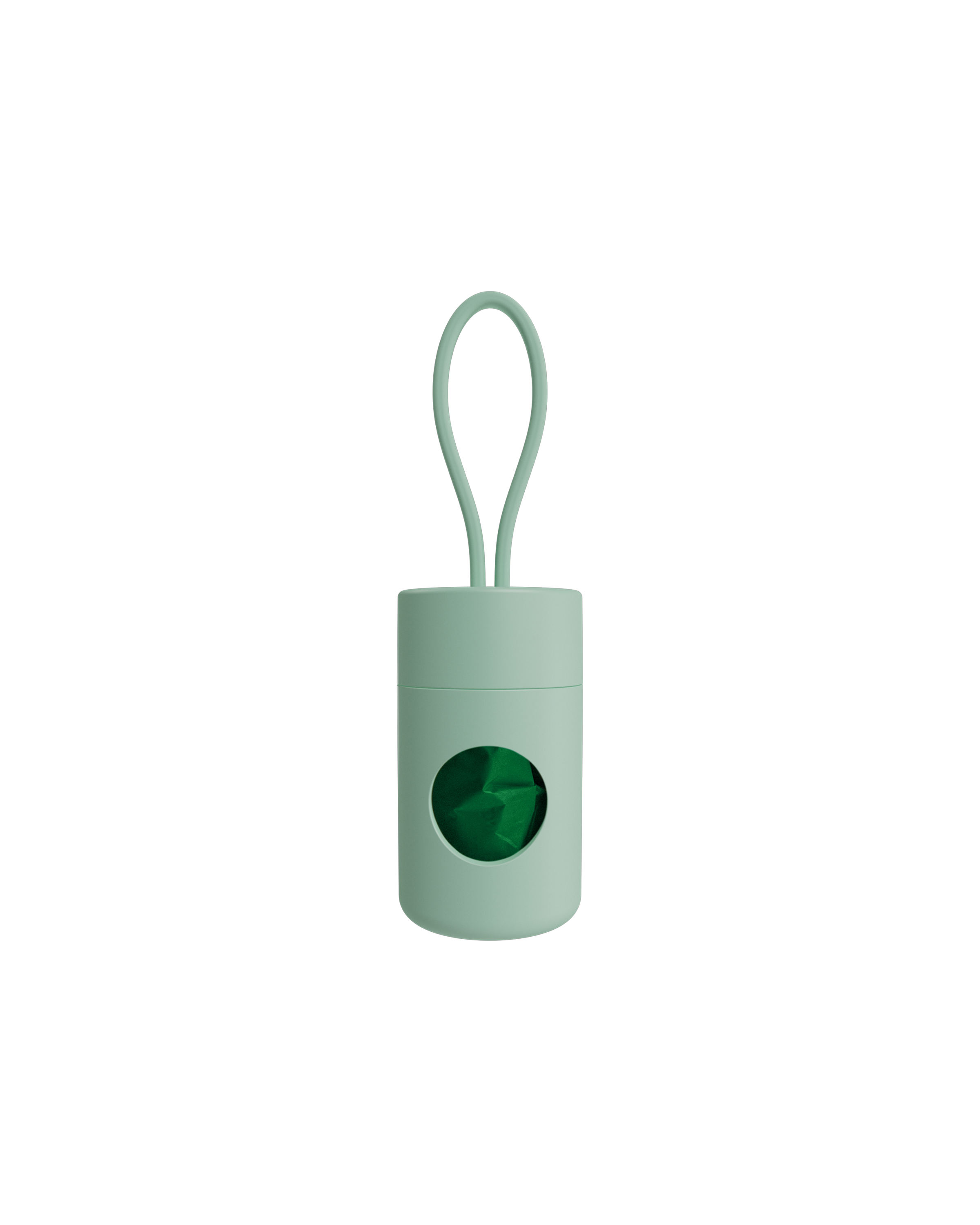 Biodegradable Dog Poop Bag Holder with Clip - Leash Attachment for Easy Waste Cleanup During Walks, Hiking, and Travel