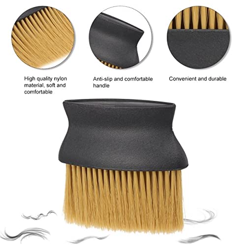 Professional Hair Cutting Face & Neck Duster Brush for Salon & Barber - Soft Bristle Hair Styling Tool for Removing Loose Hair (Multicolor, 1PC) - Perfect for Hairdressers, Home Haircuts & Grooming