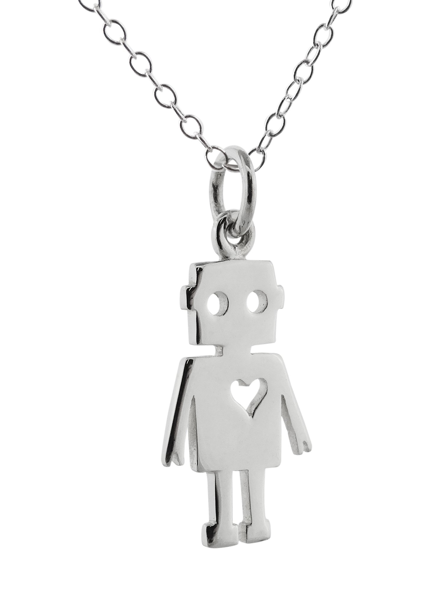 FashionJunkie4Life Unique Sterling Silver Pendant Necklace for Women - 18