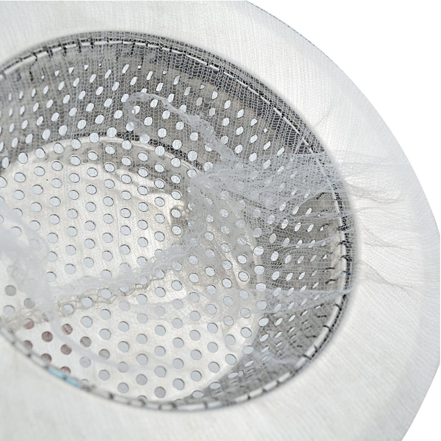 **Txibikn 200PCS Disposable Kitchen Sink Strainer Bags - Elastic Sink Filter Net for Food Waste, Hair & Debris - Perfect for Home, Restaurant & RV Use**