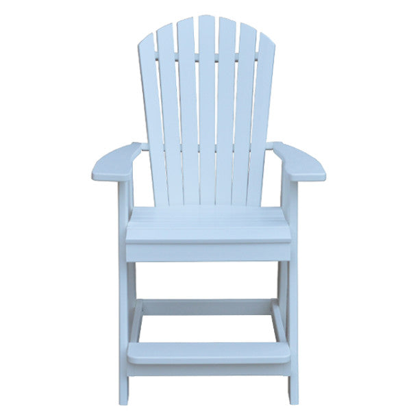 Fanback Counter Chair - Sturdy & Comfortable Bar Stool for Kitchen Island, Breakfast Nook & Home Bar | Adjustable Height & Swivel Seat | Modern Dining Furniture for Restaurants & Cafes