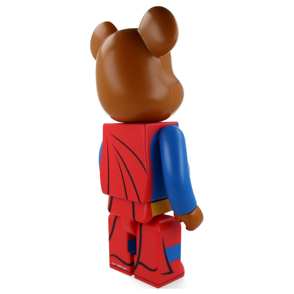 Tom and Jerry as Superman Bearbrick 400% & 100% Collectible Vinyl Art Toy - Perfect for Anime Fans, Home Decor, and Gift Giving