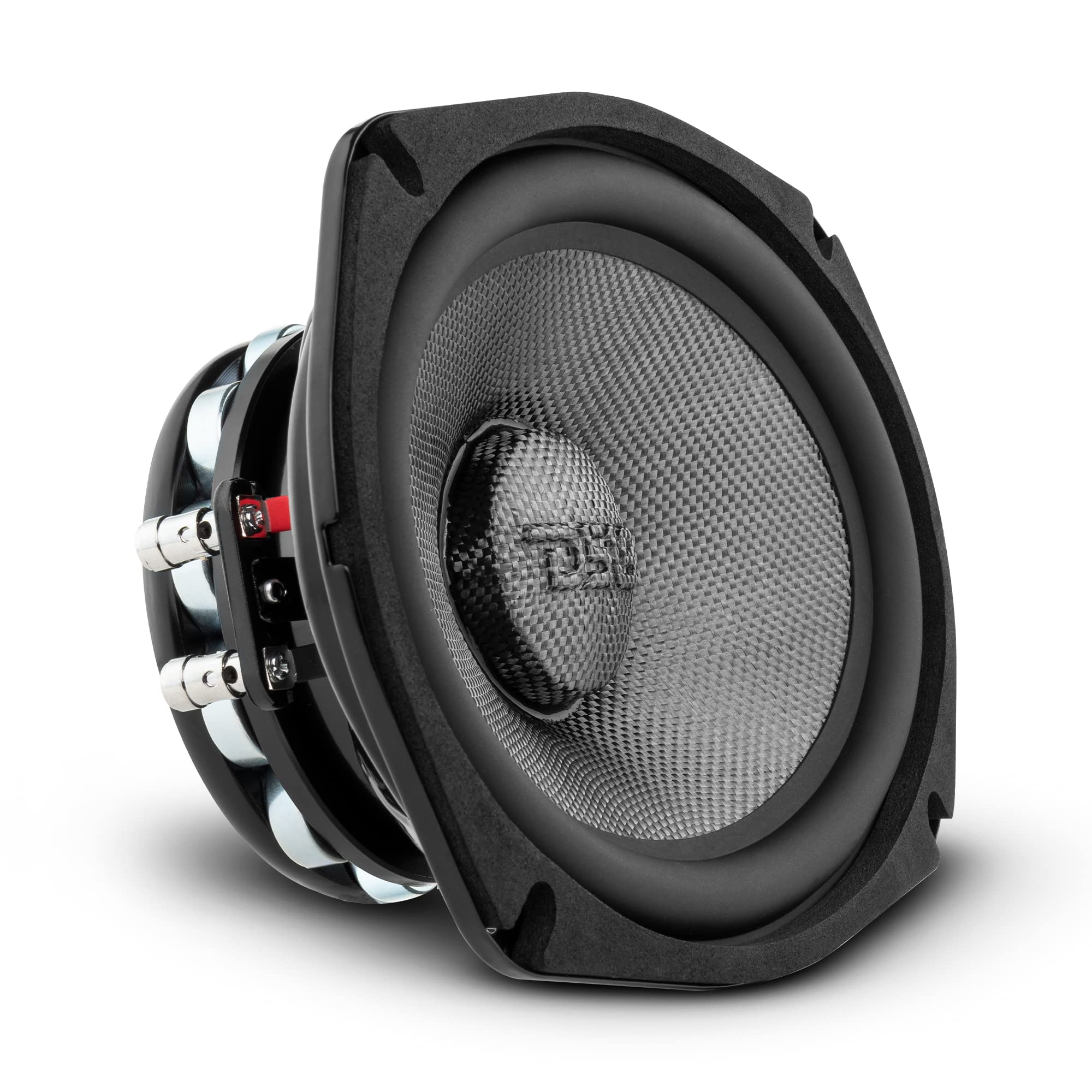 DS18 PRO-CF69.2NR 6x9 Inch Waterproof Car Speakers - 600W 2-Ohm Mid-Bass Carbon Fiber Cone with Neodymium Magnet - High Performance Audio for Motorcycles, ATVs, Boats & Off-Road Vehicles (Single Speaker)