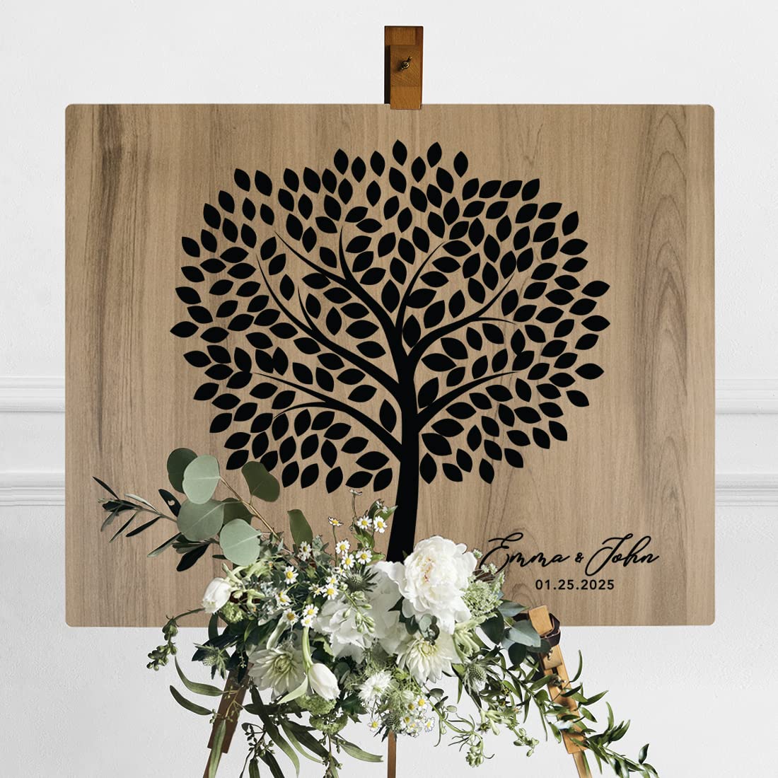 Custom Wooden Welcome Sign for Wedding - 16