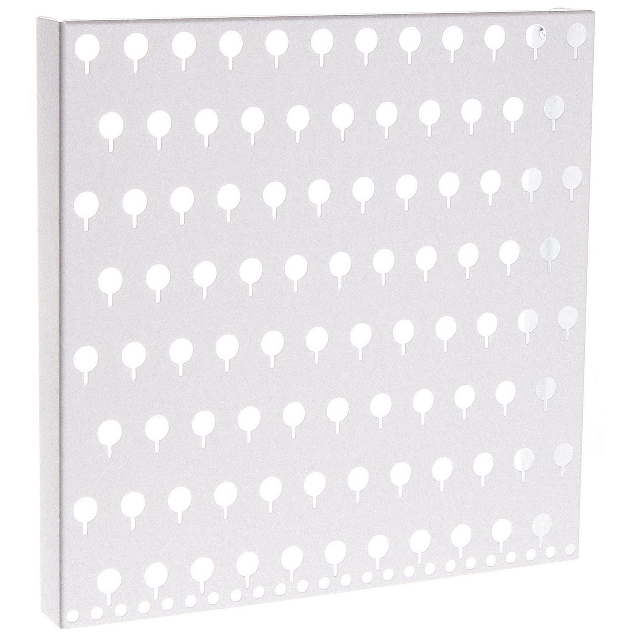 Angelynn's Wall Mounted Earring Holder Organizer - Jewelry Storage Rack for Stud & Dangle Earrings - White Hanging Closet Accessory - Perfect for Bedroom, Bathroom & Travel Organization
