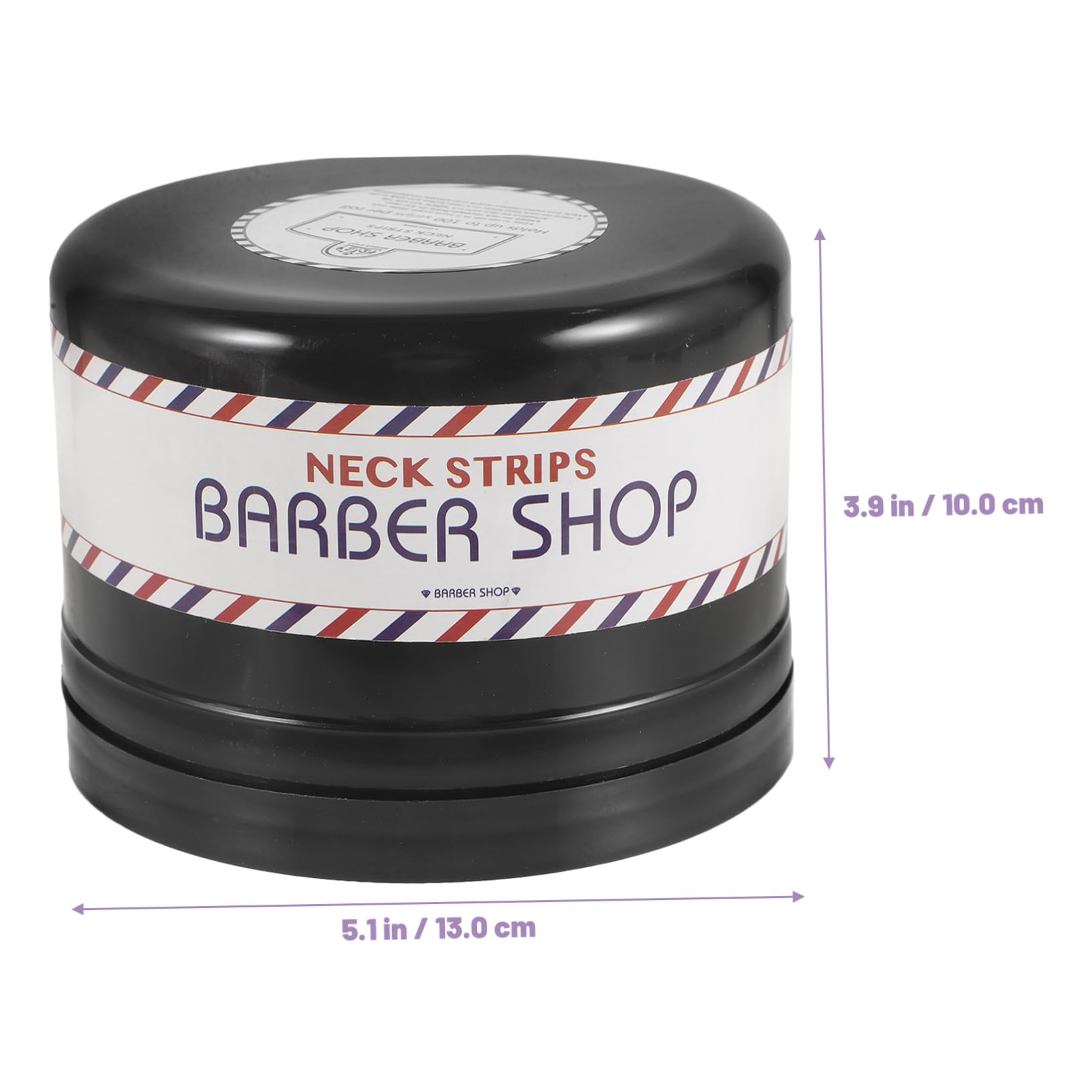 FOMIYES Barber Neck Strip Dispenser - Plastic Haircut Paper Roll Holder with Bracket Case (1 Count) - Salon & Barber Shop Essential for Hygiene & Convenience