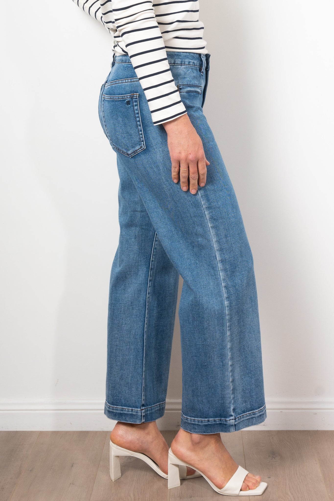 Kireina Freya High Waist Distressed Skinny Jeans for Women - Trendy Ripped Denim Pants with Waterfall Hem | Perfect for Casual Outfits, Streetwear & Night Out Looks