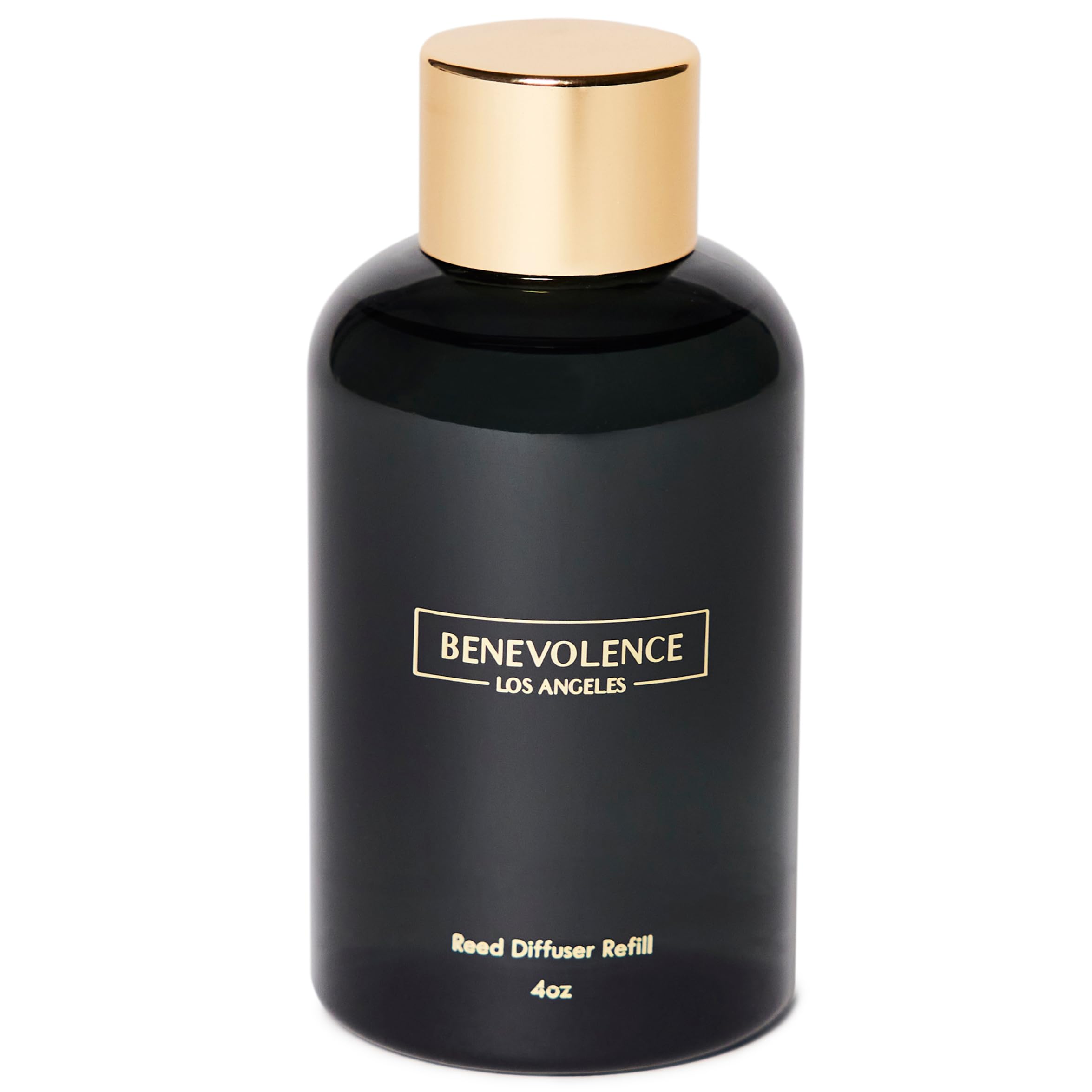 Benevolence LA Rose & Sandalwood Reed Diffuser Oil Refill - 4 oz | Long Lasting Aromatherapy Essential Oils for Home, Bathroom & Bedroom | Relaxing Fragrance for Stress Relief & Better Sleep