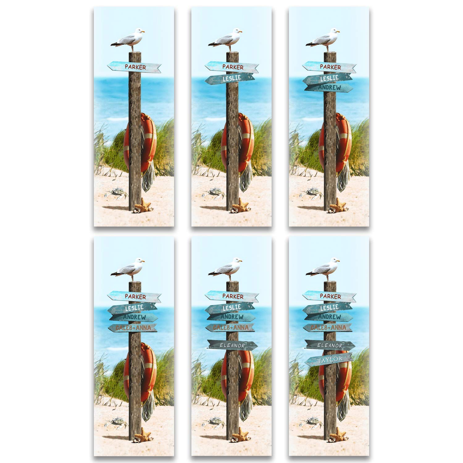 Personalized Trail Name Sign - Custom Framed Canvas Wall Art (13.5x32.5 Inches) - Perfect for Beach House Decor, Cabin, RV & Outdoor Enthusiast Gifts