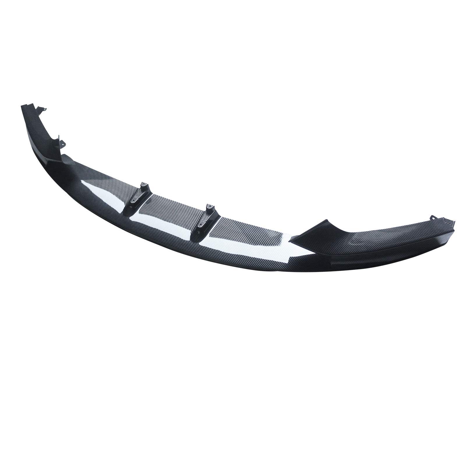 NINTE Front Lip Spoiler for 2014-2021 BMW 2 Series M Sport - Double Deck Style Carbon Fiber Coating Front Bumper Splitter - Aggressive Styling & Enhanced Aerodynamics for Street & Track Performance