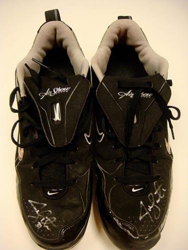 Authentic Jon Lester 2009 Game Used & Signed Cleats - Boston Red Sox MLB Memorabilia - Perfect for Sports Collectors and Red Sox Fans Display