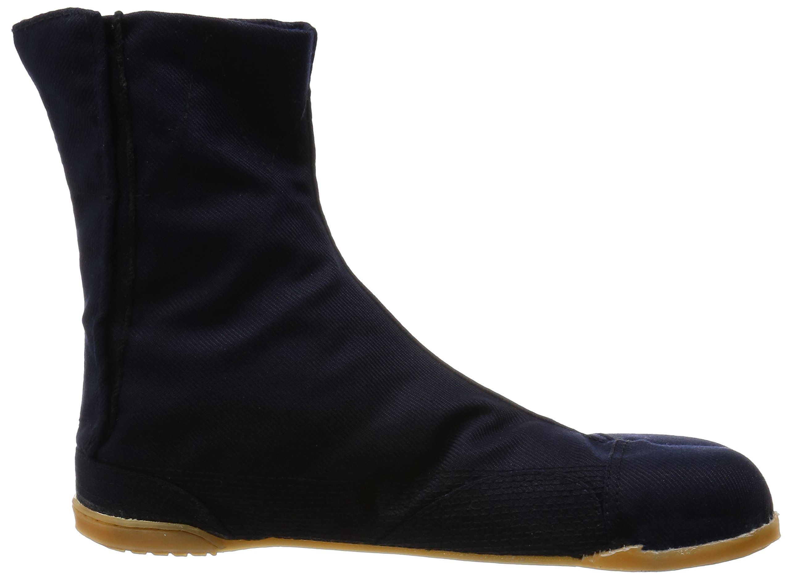 Traditional Japanese Tabi Shoes for Men & Women - Navy Blue Matsuri Jog Style with 6 Clips - Comfortable Ninja Footwear for Martial Arts, Cosplay, and Festival Events